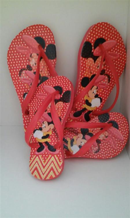 Personalização de chinelo