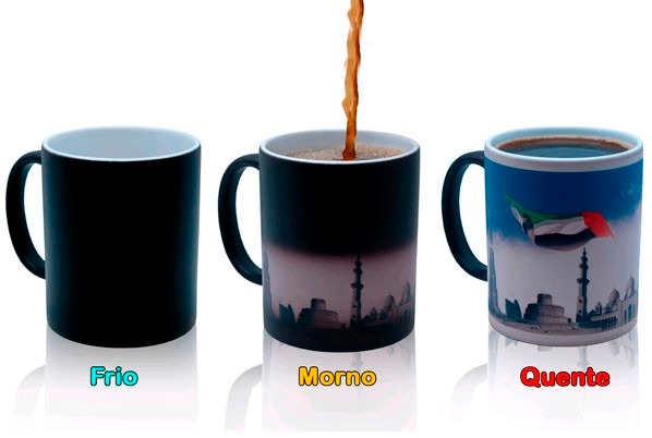 Personalização de caneca mágica